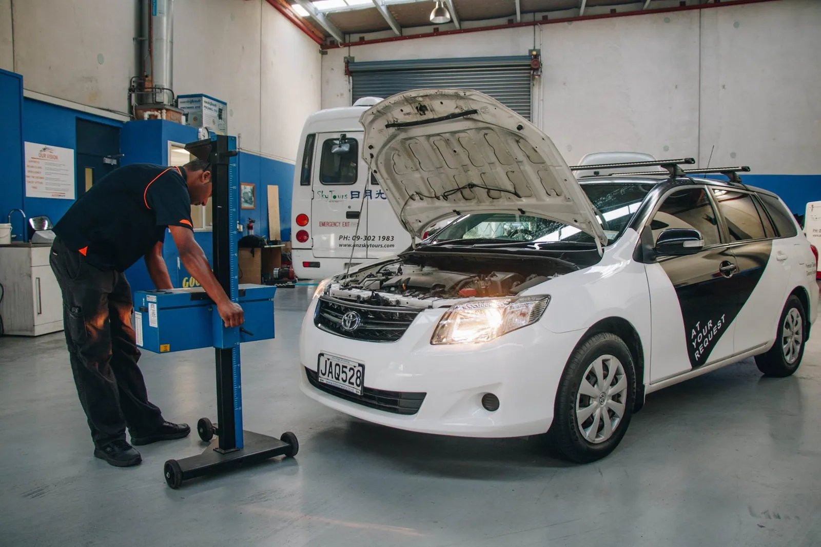 Car Tyres, Fitting & Wheel Alignment at the AutoTreads workshop in East Tamaki