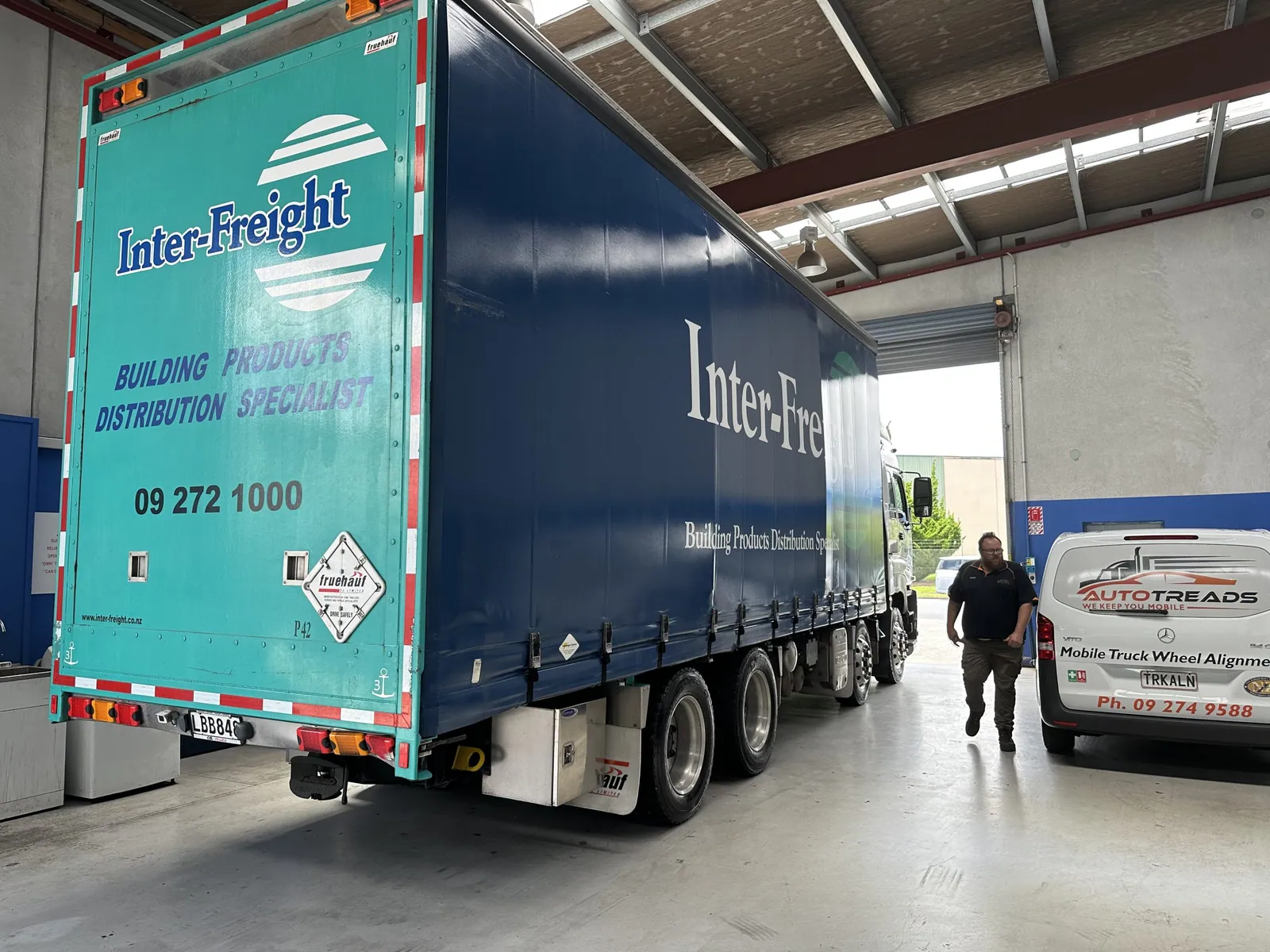 Truck, Trailer & Bus Wheel Alignment at the AutoTreads workshop in East Tamaki
